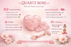 💗 Pendentif Goutte Sautoir – Quartz Rose du Brésil