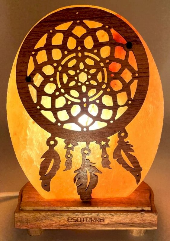 🌕 Lampe de Sel « Attrape-Rêves Ovale » 🌙💫 ° Défauts