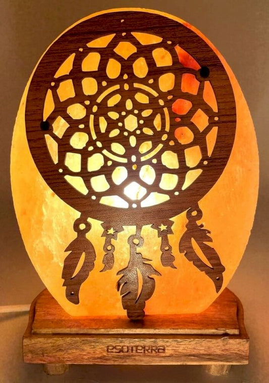 🌕 Lampe de Sel « Attrape-Rêves Ovale » 🌙💫 ° Défauts