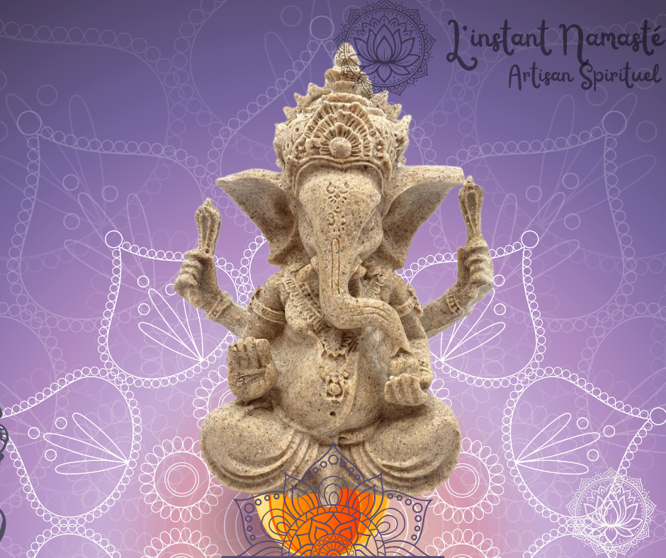 🌿 Statue Ganesh – Harmonie & Protection Spirituelle 🐘✨