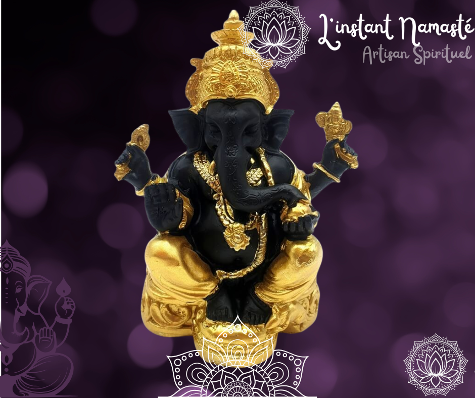 🌟 Statuette Ganesh – Énergie, Harmonie & Protection 🐘✨