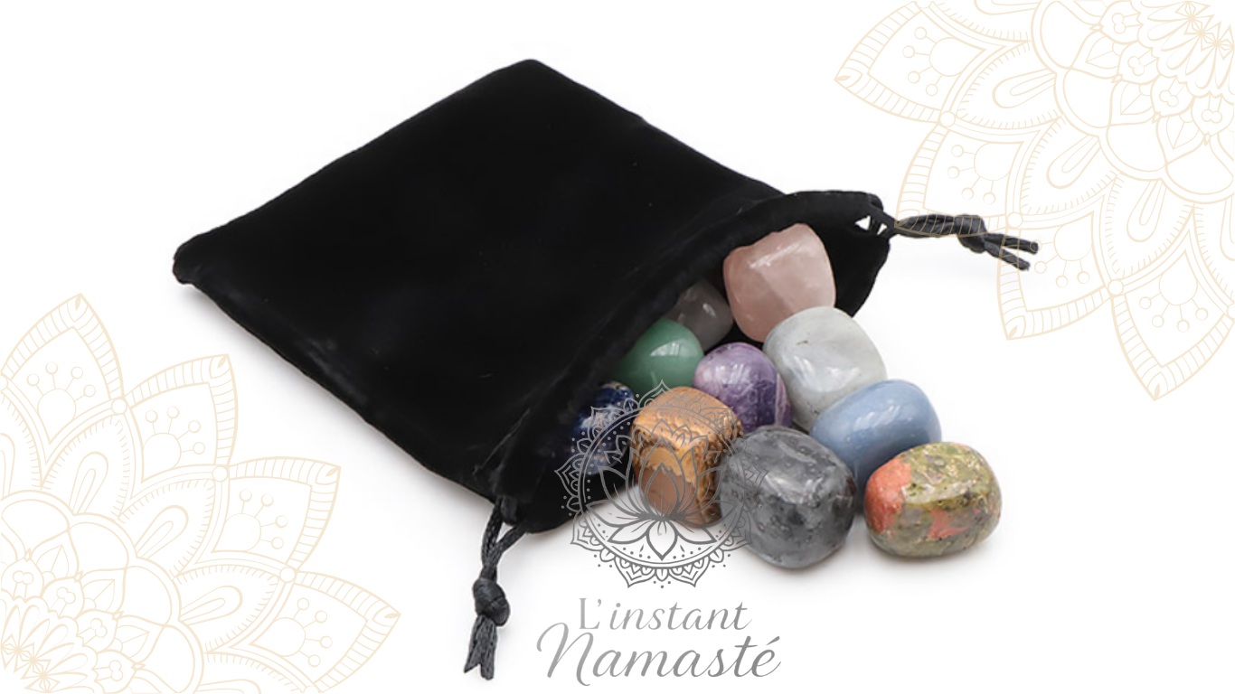 Pochon Découverte – 11 pierres roulées ✨