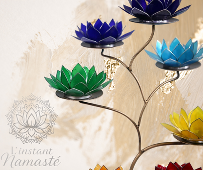 Chakras Lotus Présentoir métallique 🌈