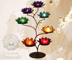 Chakras Lotus Présentoir métallique 🌈