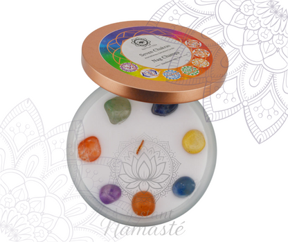Bougie 7 chakras 🌈 Nag Champa - Purification