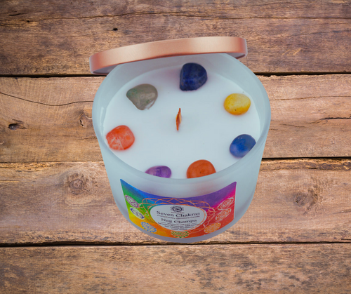 Bougie 7 chakras 🌈 Nag Champa - Purification