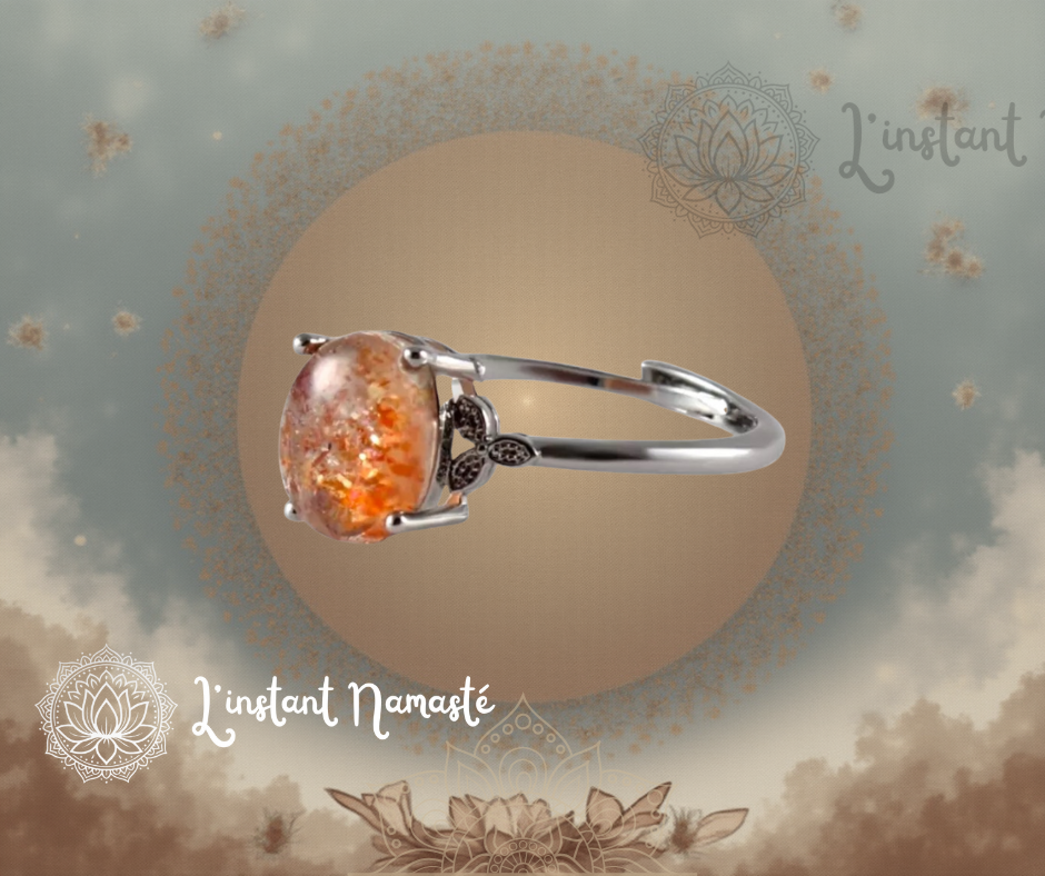 🌞 Bague Pierre de Soleil – Énergie, Joie & Lumière Intérieure ✨