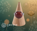 🔥 Bague Ronde en Cornaline – Énergie, Passion & Vitalité 🌞✨