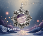 🌿 Pendentif Dryade – Fluorite Naturelle pour Clarté & Harmonie ✨