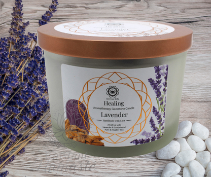 Bougie Green Tree 💜 Améthyste + Lavande - Guérison