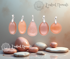 🌙✨ Pendentif Pierre de Lune Rose – Douceur & Intuition ✨🌙