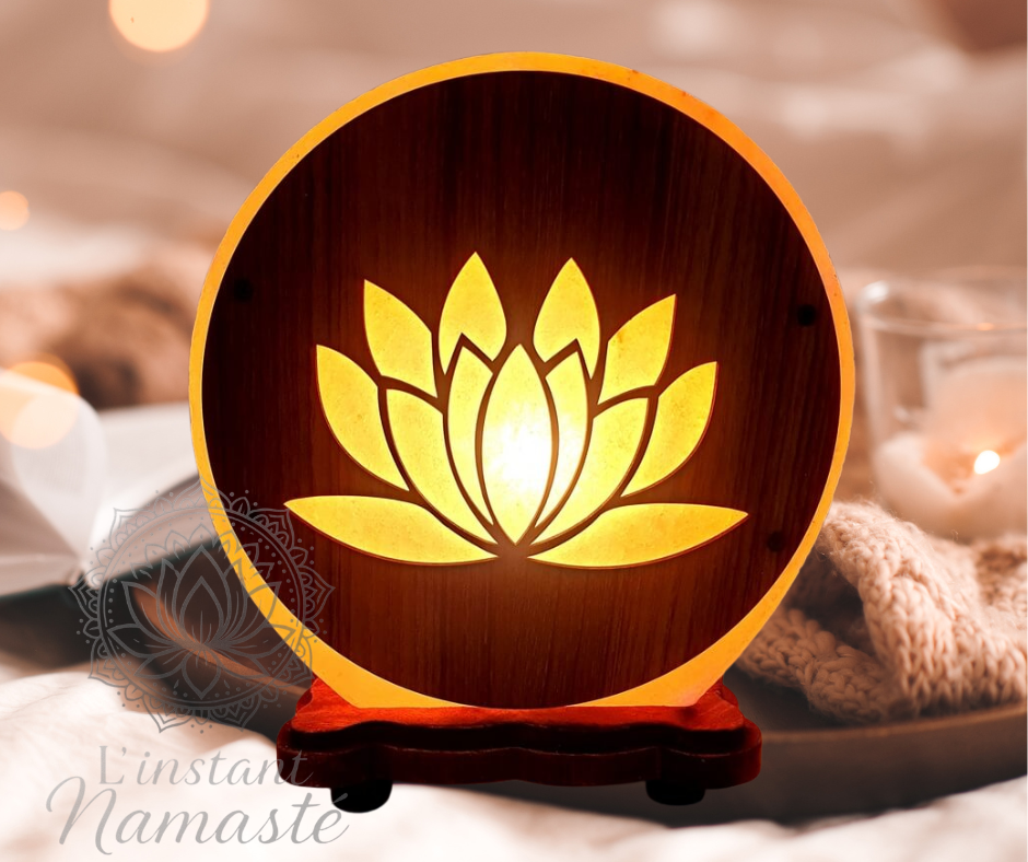 Lampe de Sel “Lotus” – Lumière de Renaissance 🪷