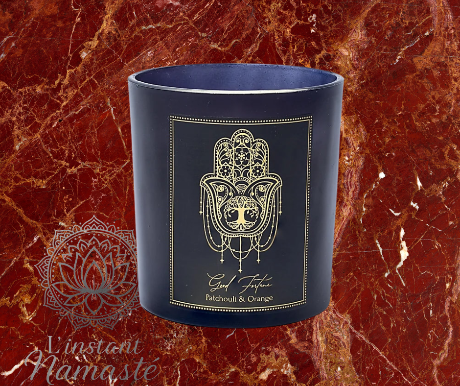 Bougie de Manifestation – Patchouli & Orange ✨