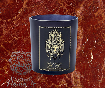 Bougie de Manifestation – Patchouli & Orange ✨
