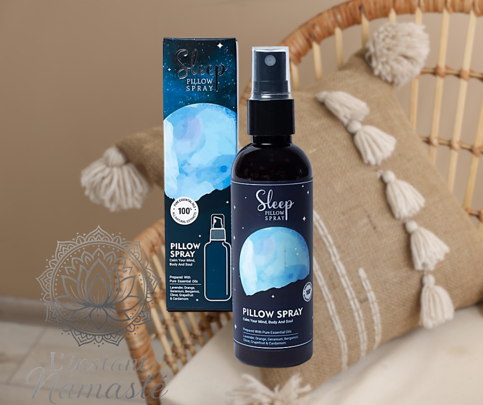 Spray Apaisant pour Oreiller – Brume de Sommeil aux Huiles Essentielles 🌙