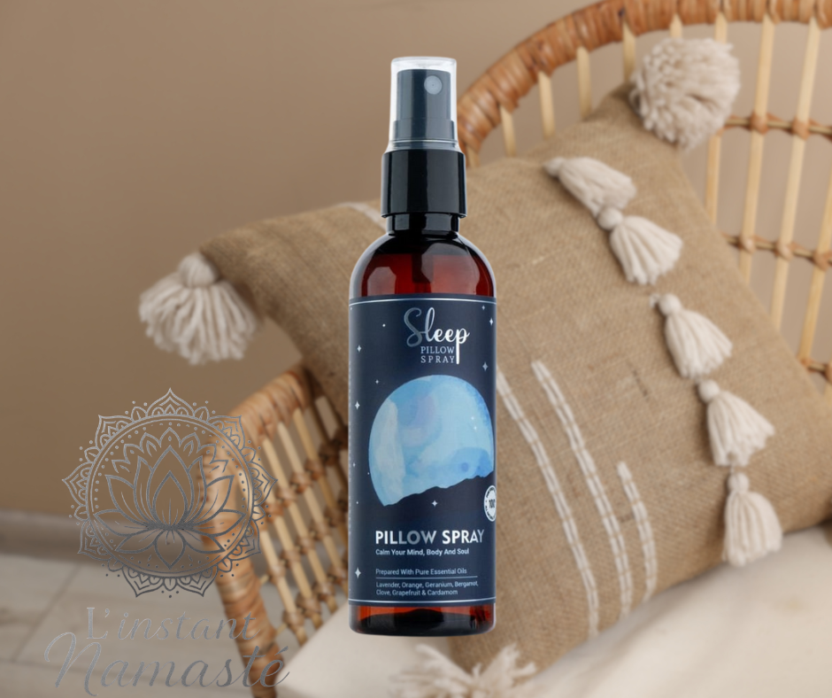 Spray Apaisant pour Oreiller – Brume de Sommeil aux Huiles Essentielles 🌙