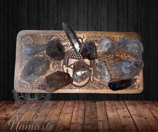 Quartz Fumé – Pierre d’Ancrage et de Transmutation 🖤✨ (à l'unité)