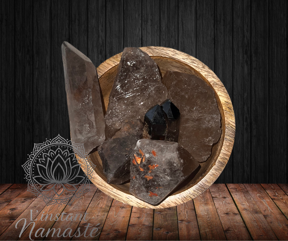 Quartz Fumé – Pierre d’Ancrage et de Transmutation 🖤✨ (à l'unité)