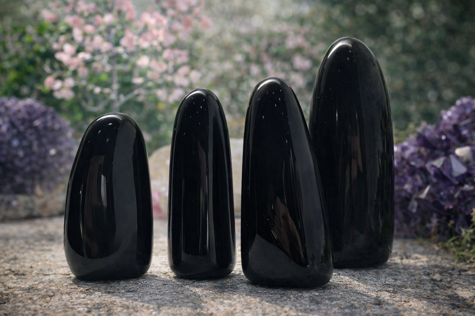 💎 Forme Libre Obsidienne Œil Céleste AA