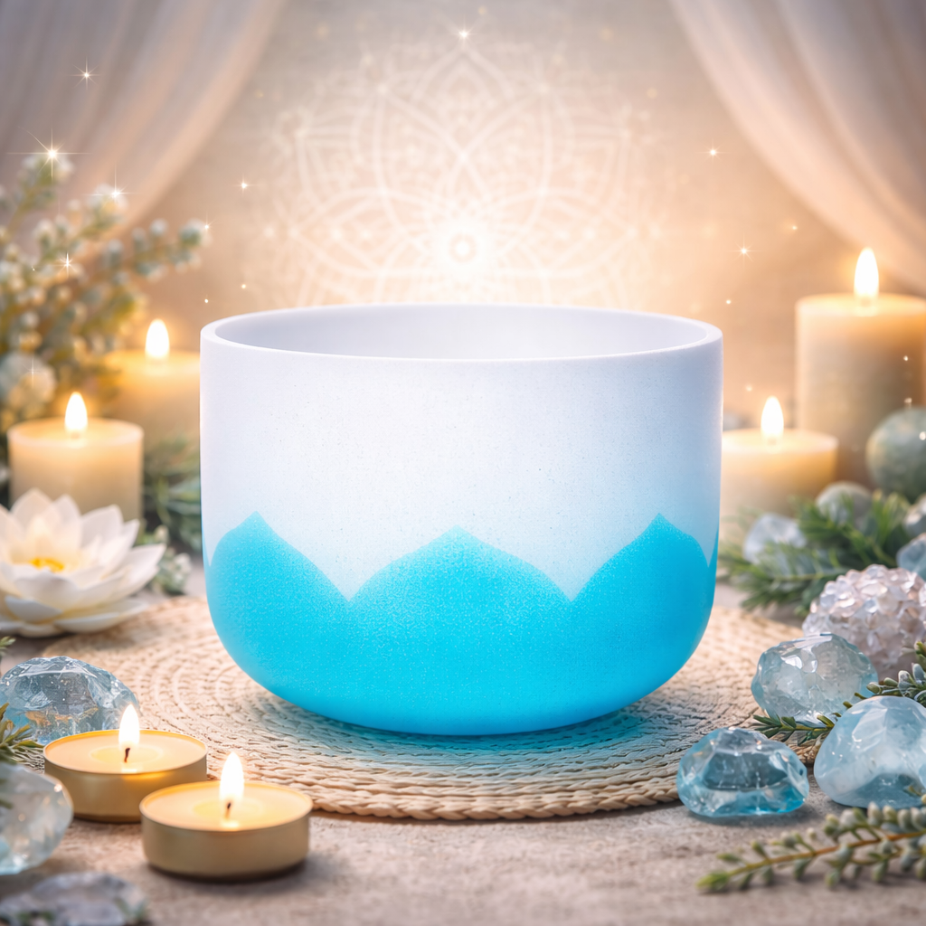 🪷 Bol Chantant en Cristal – Lotus 5ème Chakra (Gorge)
🌊 Note SOL – Fréquence sacrée 432 Hz
