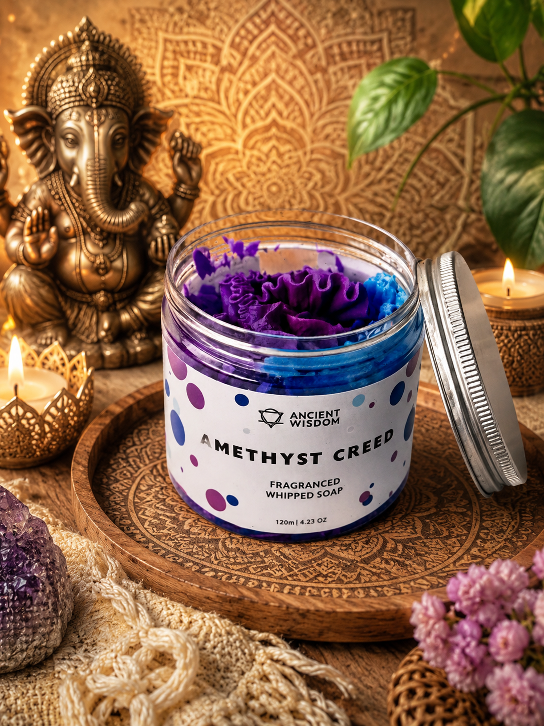 🌙✨ Savon Fouetté “Amethyst Creed” ✨🌙