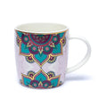🍵 Tasse Thé avec Infuseur – Mandala Violet (400 ml)