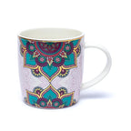 🍵 Tasse Thé avec Infuseur – Mandala Violet (400 ml)