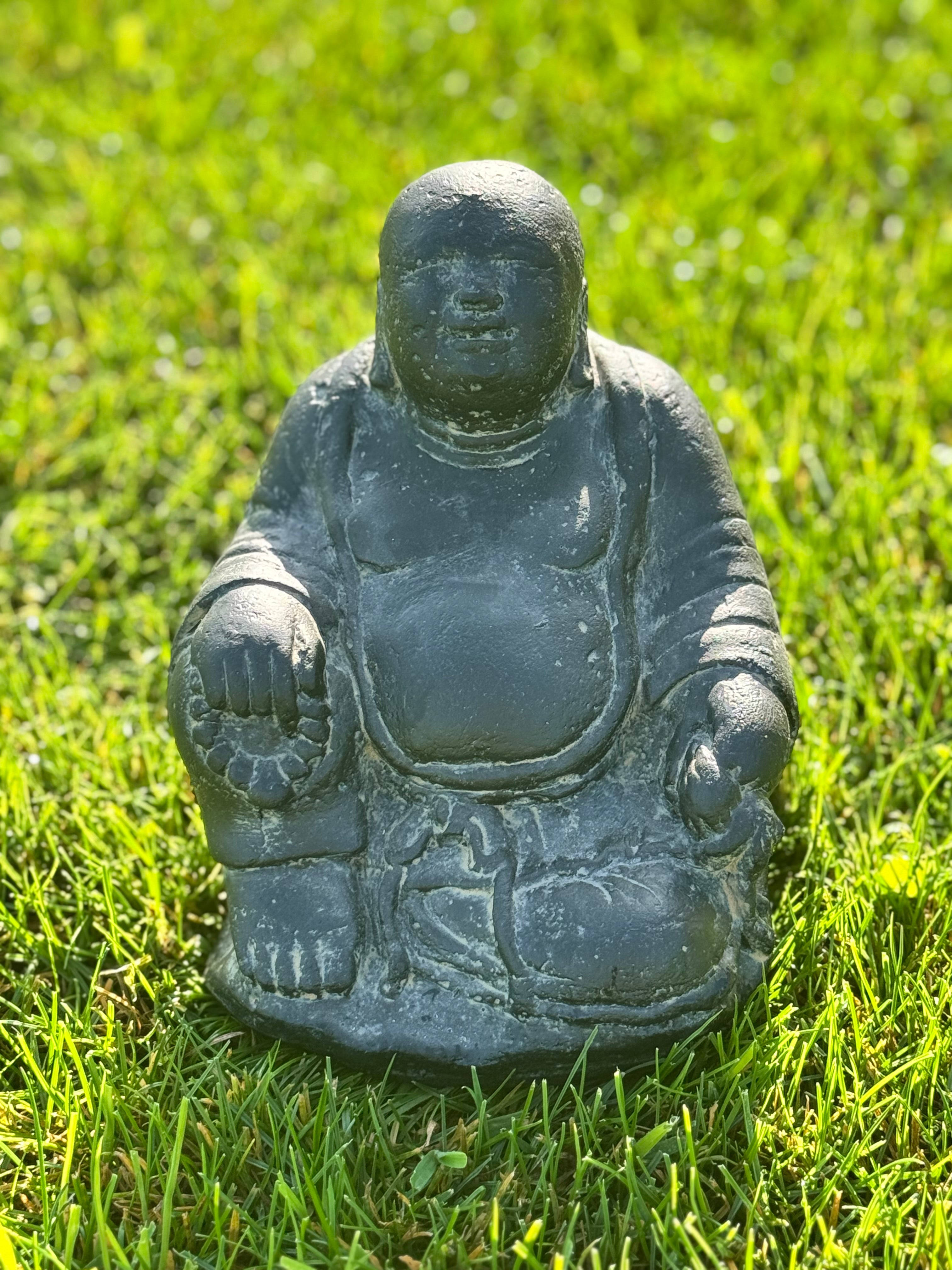 Statue de Bouddha Rieur en Pierre