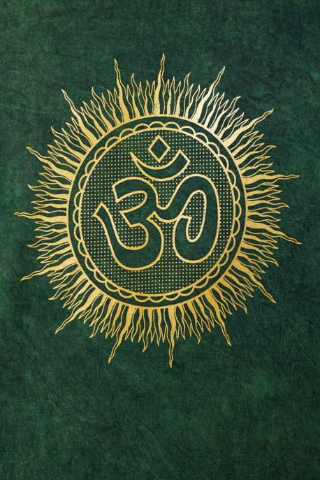 🌿 T-shirt Coton Stonewash – Vert, Imprimé Ôhm & Soleil ✨ XL-44