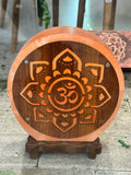 🕉️ Lampe de Sel Mandala Om – Paix Intérieure & Élévation