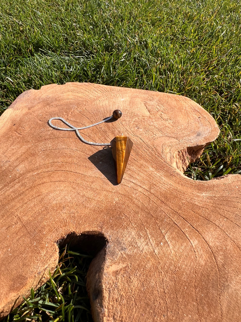 Pendule Magique – Œil de Tigre ✨🐯