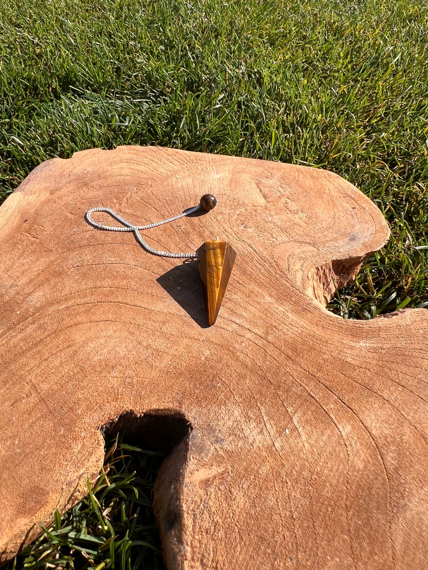 Pendule Magique – Œil de Tigre ✨🐯