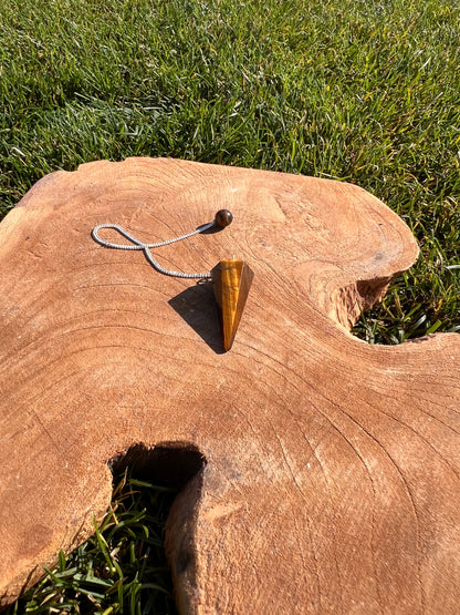 Pendule Magique – Œil de Tigre ✨🐯