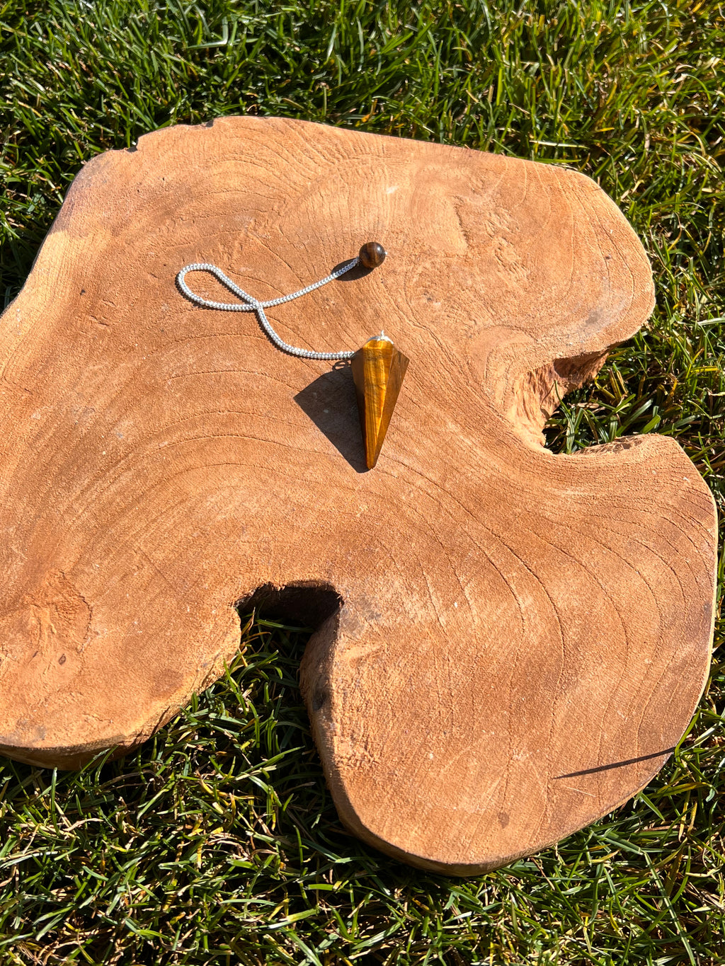 Pendule Magique – Œil de Tigre ✨🐯