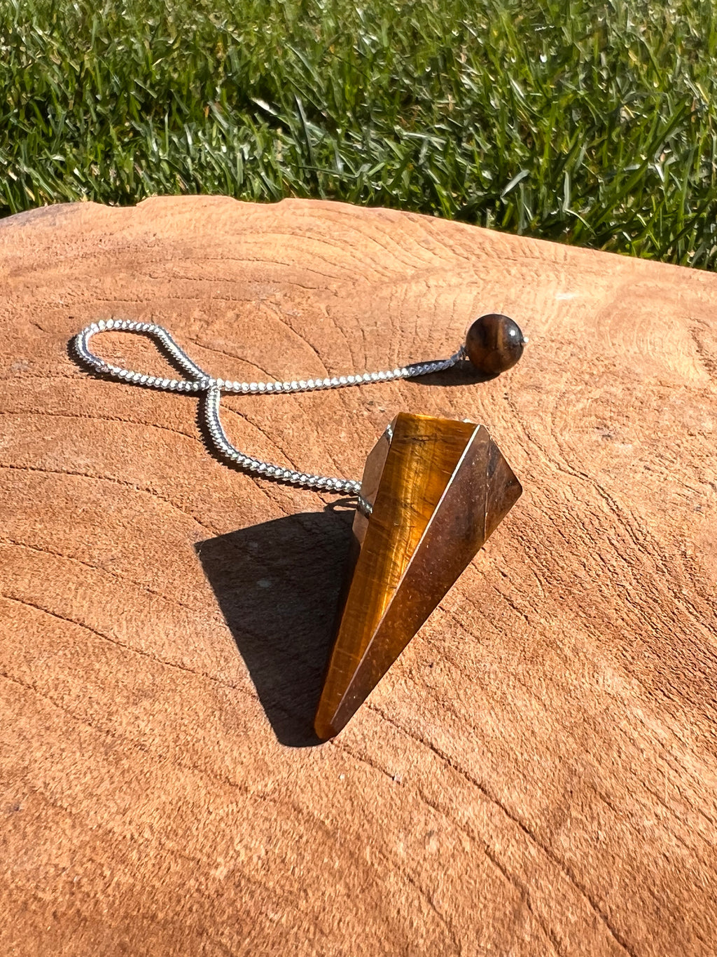 Pendule Magique – Œil de Tigre ✨🐯