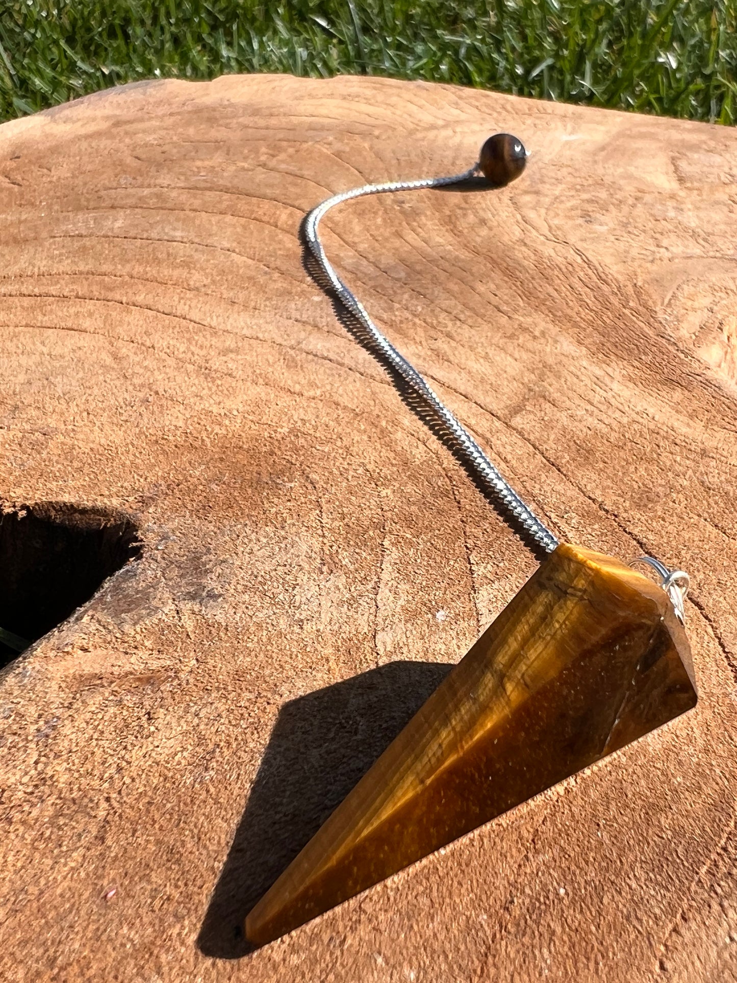 Pendule Magique – Œil de Tigre ✨🐯