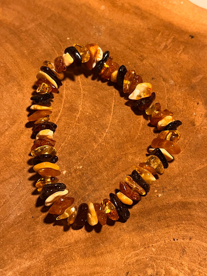 Bracelet Baroque – Ambre Multicolore (Qualité AA) 🌈