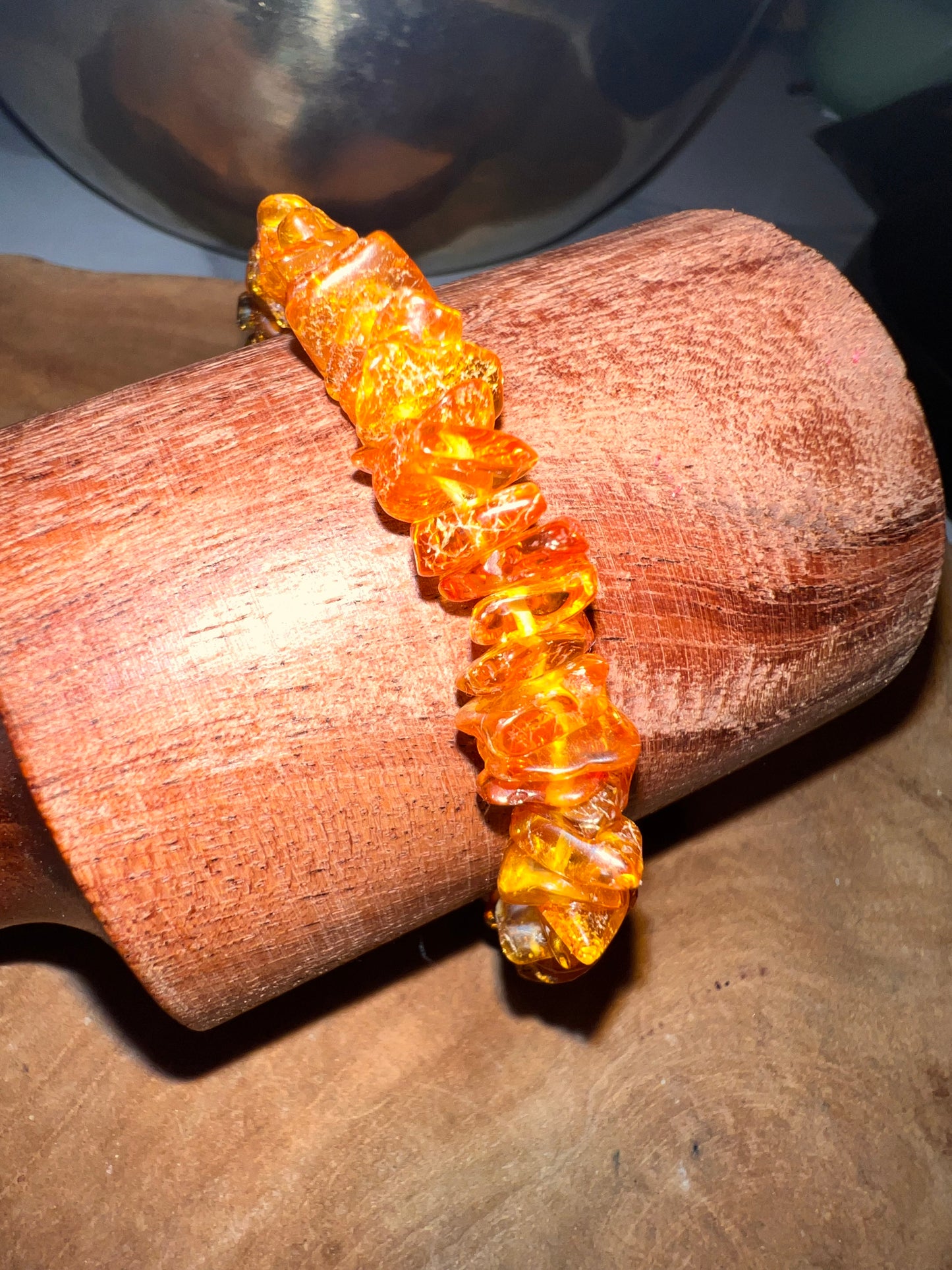 Bracelet Baroque – Ambre Jaune (Qualité AA) 🌞