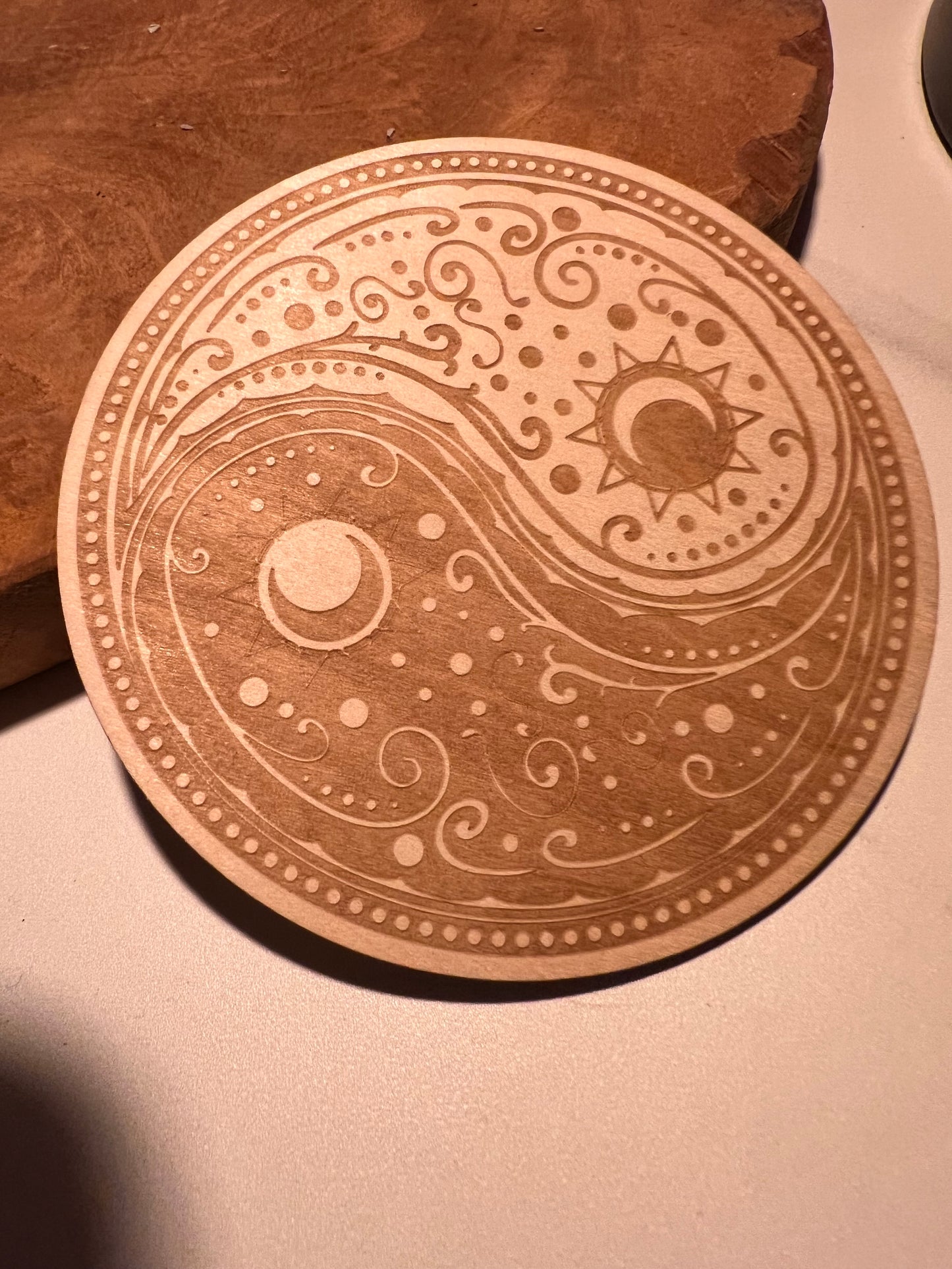 Plaque Bois “Yin Yang” ☯️