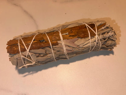 Bâton de Sauge Blanche + Cannelle – 100 mm 🍂