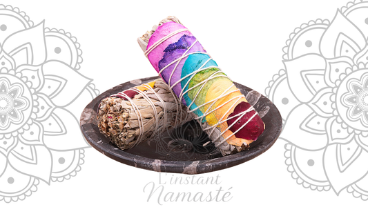 Bâton de Sauge Blanche 7 Chakras – 1 pièce (100 mm) 🌿