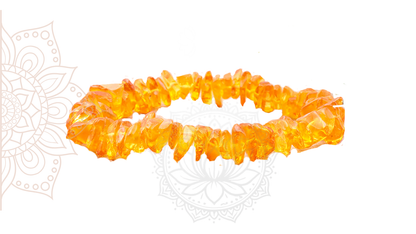 Bracelet Baroque – Ambre Jaune (Qualité AA) 🌞