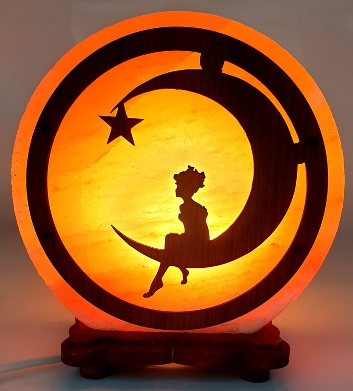 🌟 Lampe de Sel « Petit Prince » – Lumière Douce & Éveil Intérieur 🕯️✨