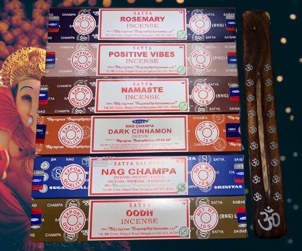 ✨ Pack Promo Encens Sacré – 4 achetés = 2 offerts + 1 porte-encens OFFERT 🧘🌸