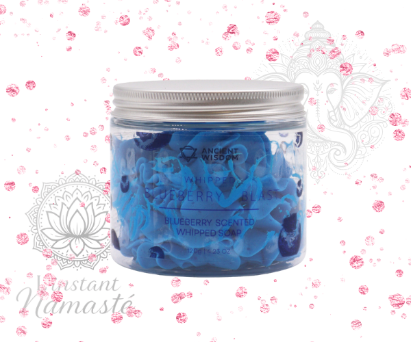 💙 Savon Crème Fouettée – Myrtille 120 g 🍇✨