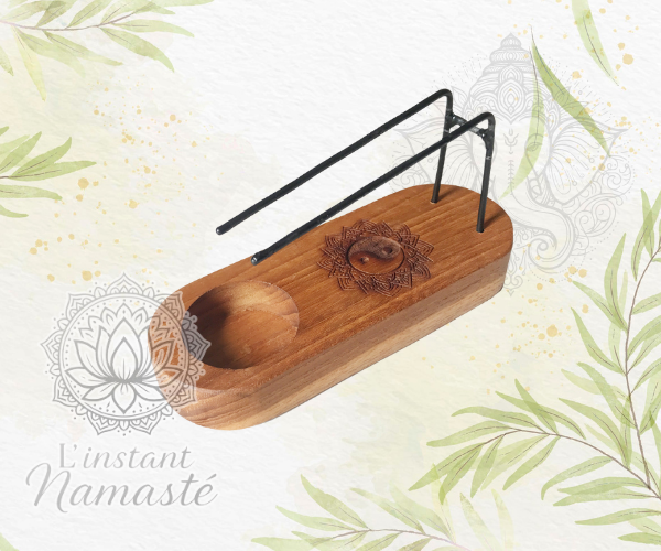 🔥 Petit Brûleur Palo Santo – Bois de Teck “Yin & Yang”