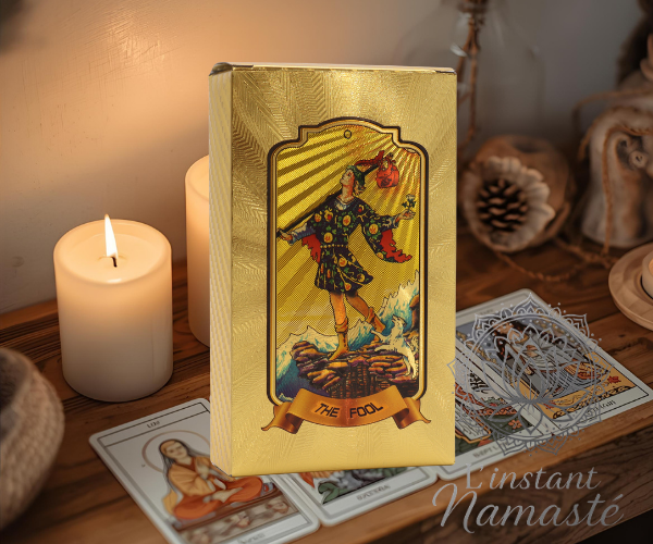 🌟 Ensemble de Cartes de Tarot Doré – Élégance & Intuition 🌟