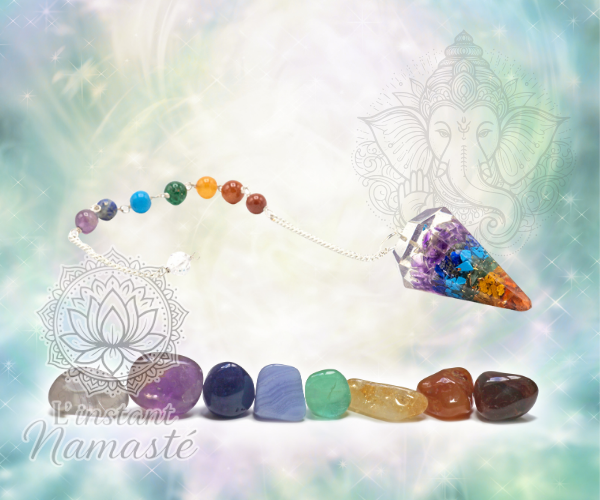 ✨ Pendule Orgonite Puissance Chakra • “Chakra” 🌈