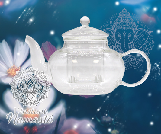 🌿 Théière en Verre Infuseur – Perle Ronde 400 ml 🌟