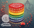 🌿 Coussins pour bol chantant – 7 chakras (Ø 9,5 cm)